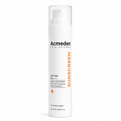 Acmeden Sunscreen - SPF 50 PA++++ Lightweight Niacinamide Broad Spectrum SunCream |No White Cast |Men&Women (50 ML)