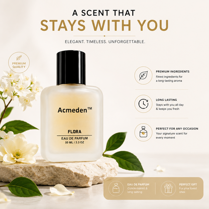 Acmeden Perfume Flora Long Lasting Unisex perfume Eau de Parfum  -  50 ml (For Men & Women)