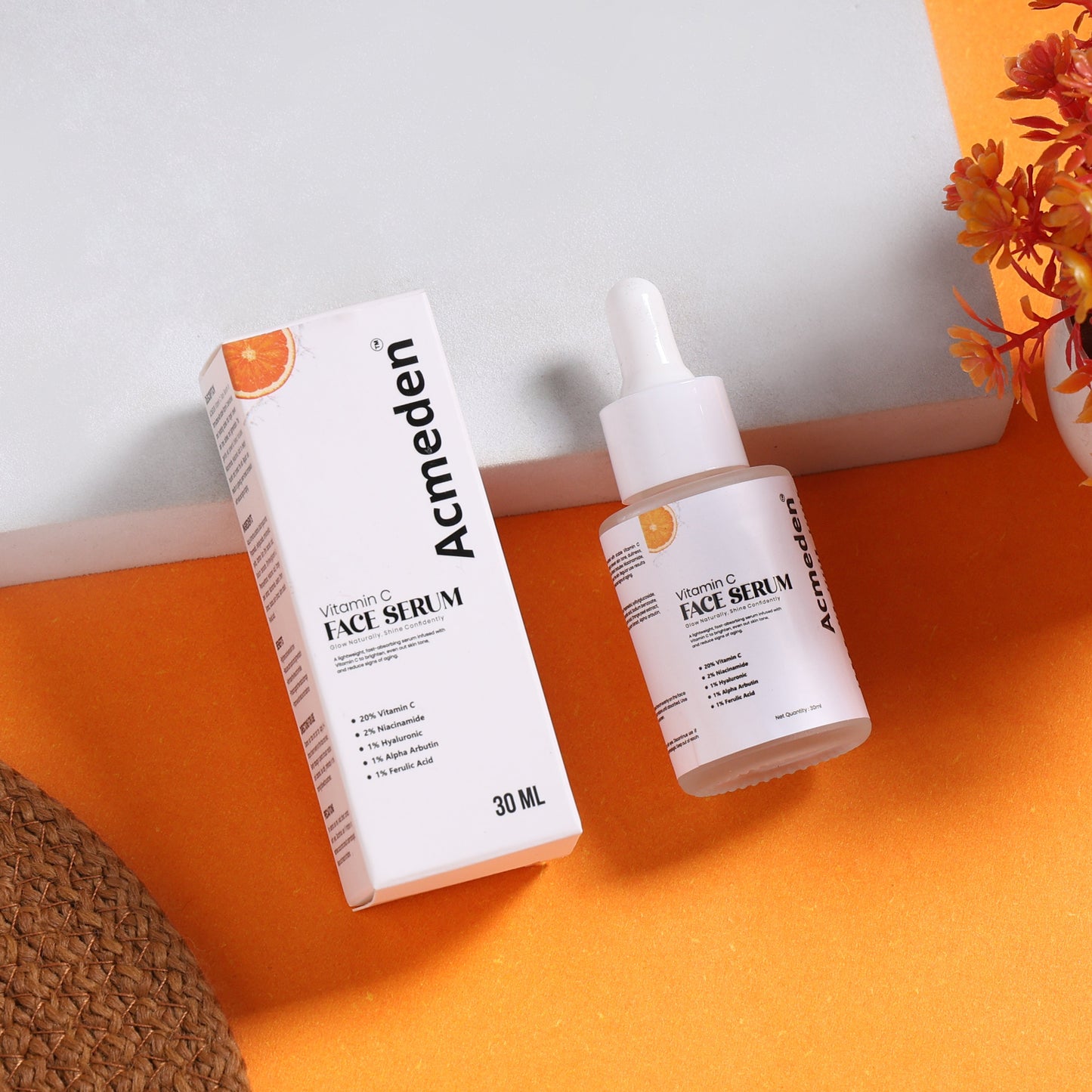 Acmeden Clear & Glow Combo |Acmeden Acne Control AHA BHA Face Wash |Acmeden 5-in-1 Vitamin C Face Serum | 20% Vitamin C