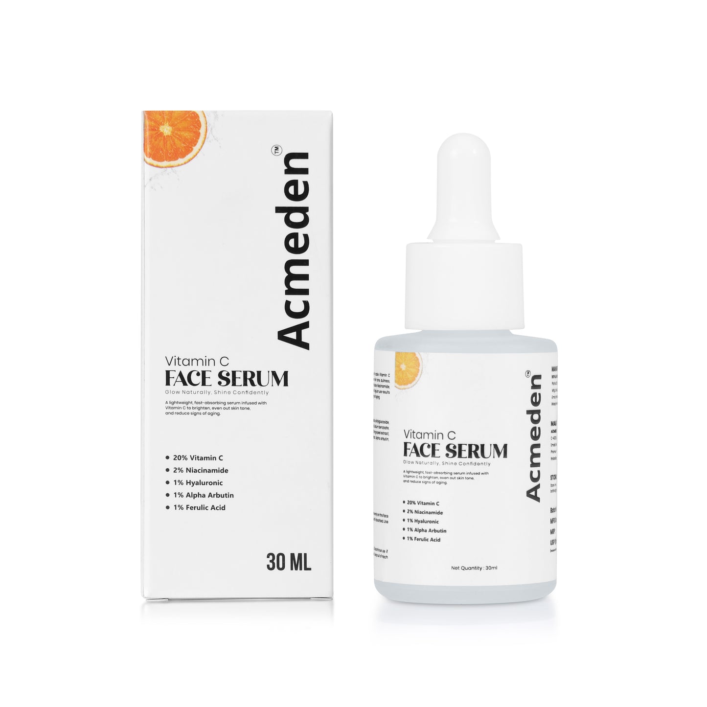 Pack of 2 serum 5-in-1 Vitamin C Face Serum | 20% Vitamin C, Niacinamide, Hyaluronic Acid, Alpha Arbutin & Ferulic Acid