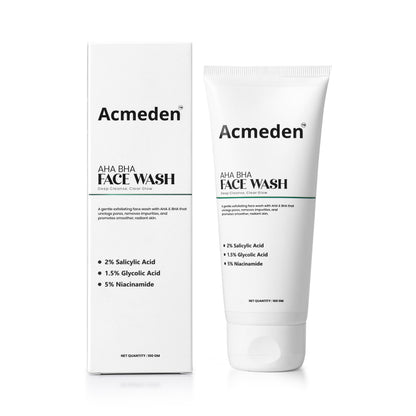 Acmeden AHA BHA Face Wash – Deep Cleanse, Clear Glow
