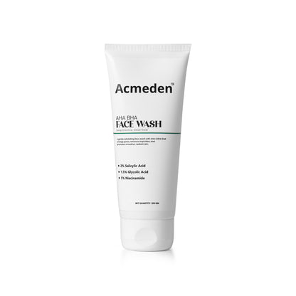 Acmeden AHA BHA Face Wash – Deep Cleanse, Clear Glow